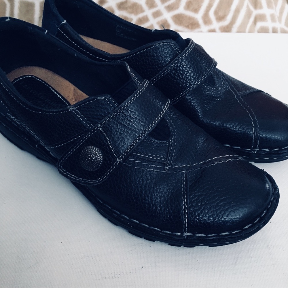 Earth Origin Black Leather Shoes
